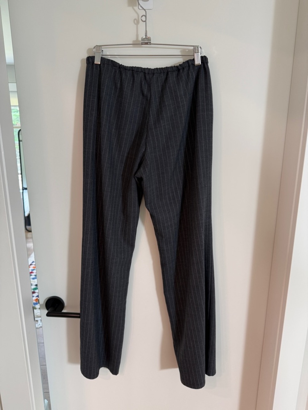 A Bronze Age Street Pants - wool blend grey pinstripe - Picture 4 of 5